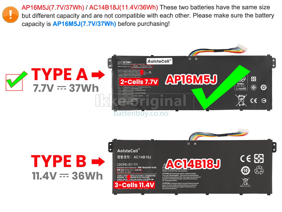 Acer Aspire 3 A315-41G-R5XG batteri