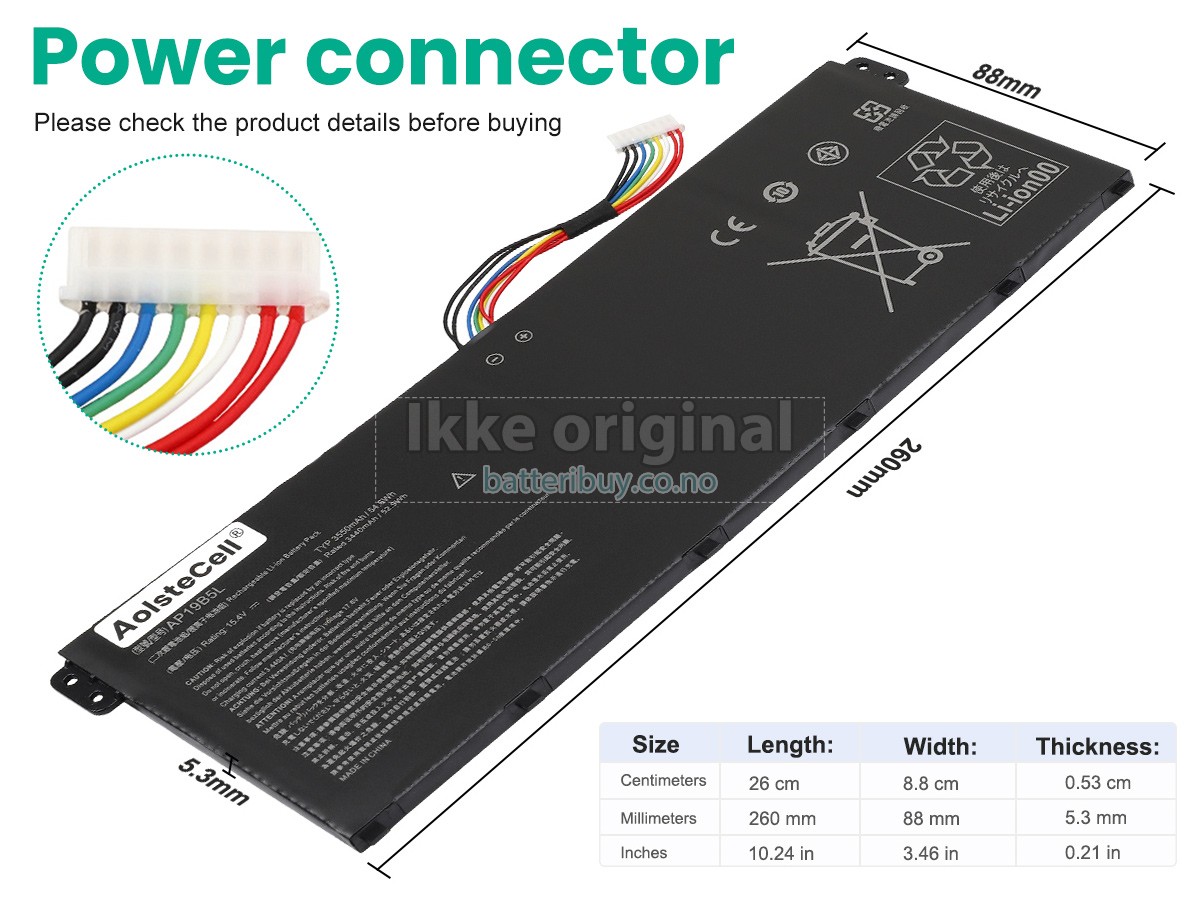Acer Aspire 3 A315-58-57GY batteri