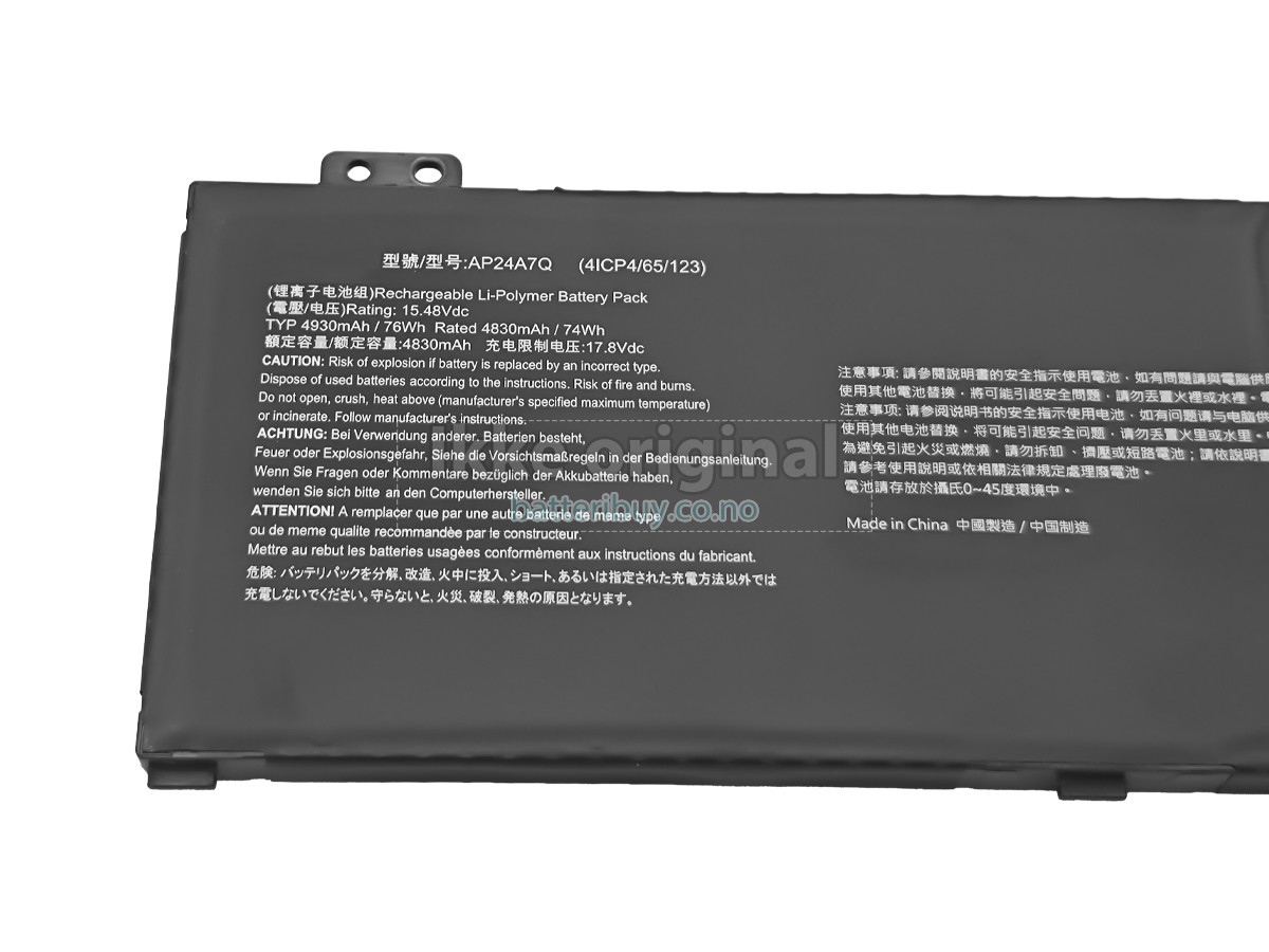 Acer Predator TRITON 14 AI PT14-52T batteri