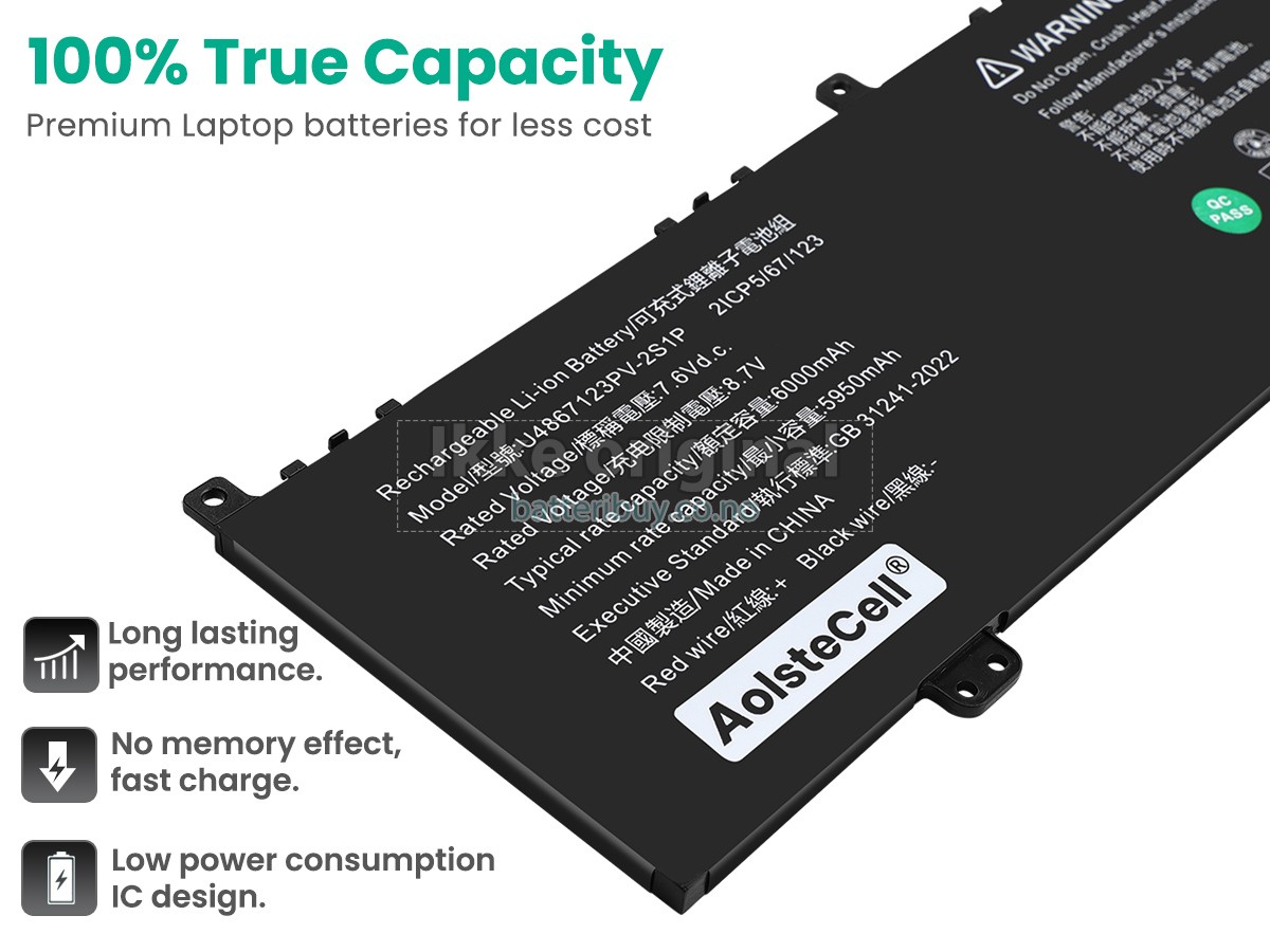 Acer U4867123PV-2S1P batteri