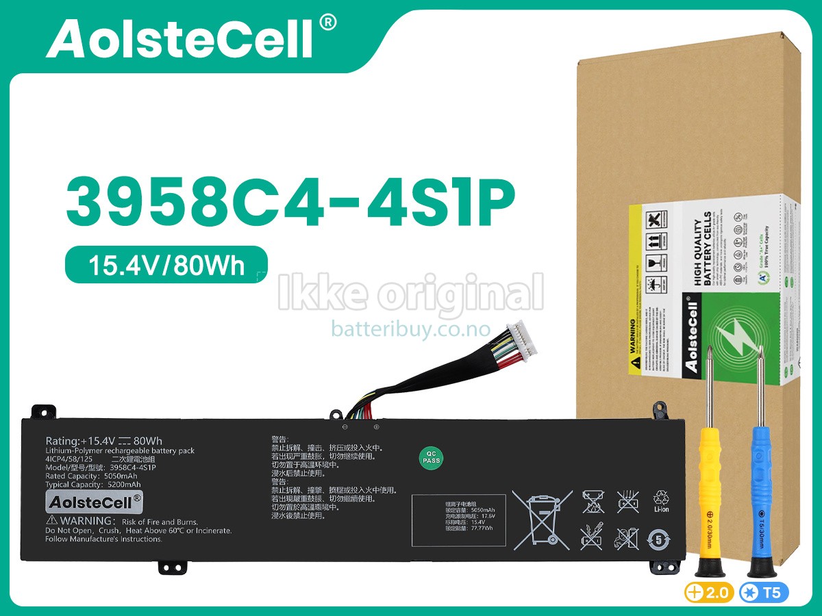 AolsteCell 3958C4-4S1P batteri