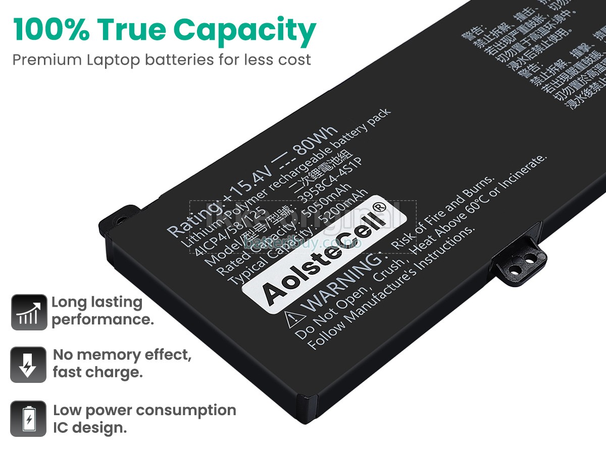 AolsteCell 3958C4-4S1P batteri