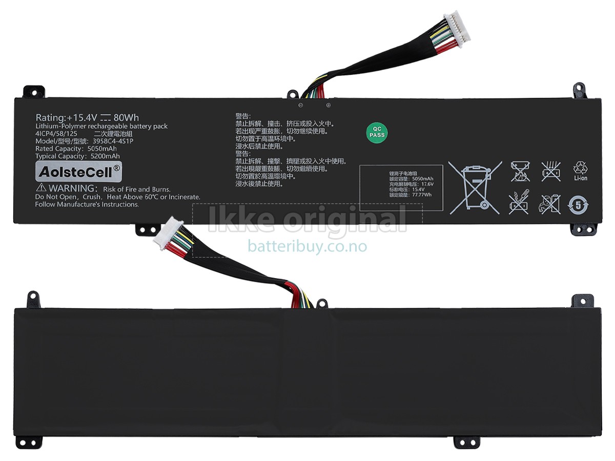 AolsteCell 3958C4-4S1P batteri