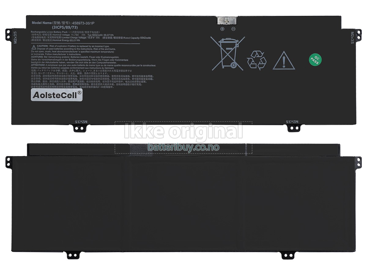 AolsteCell 458973-3S1P batteri