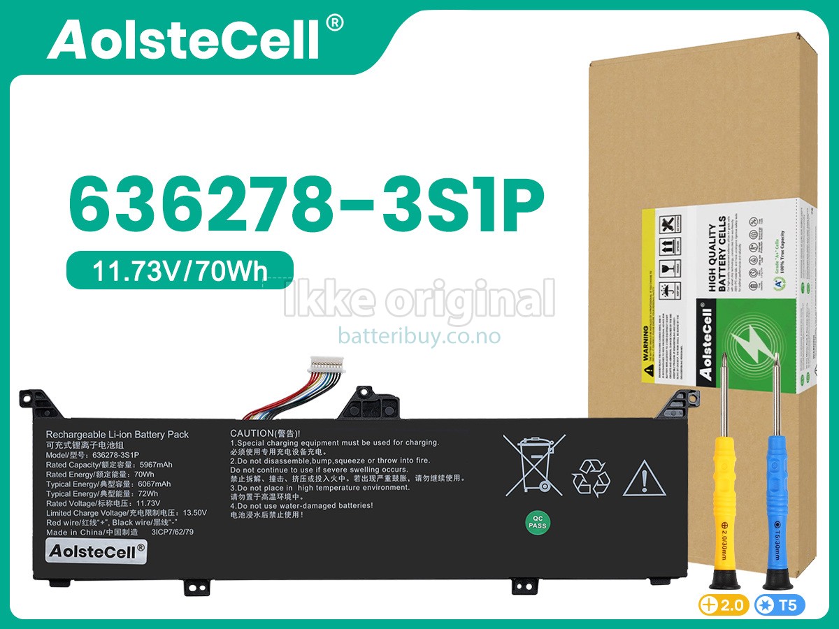 AolsteCell 636278-3S1P batteri