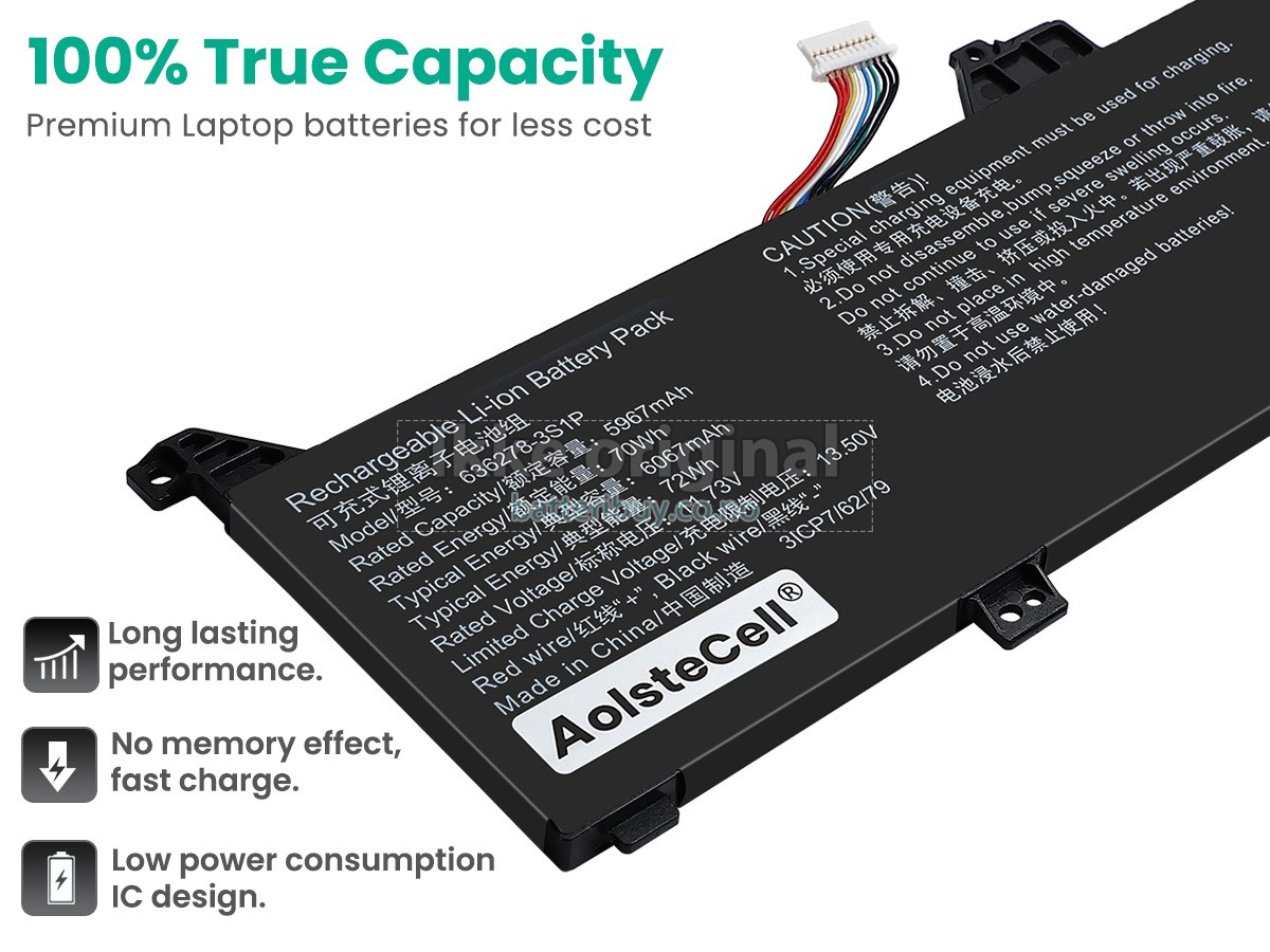 AolsteCell 636278-3S1P batteri