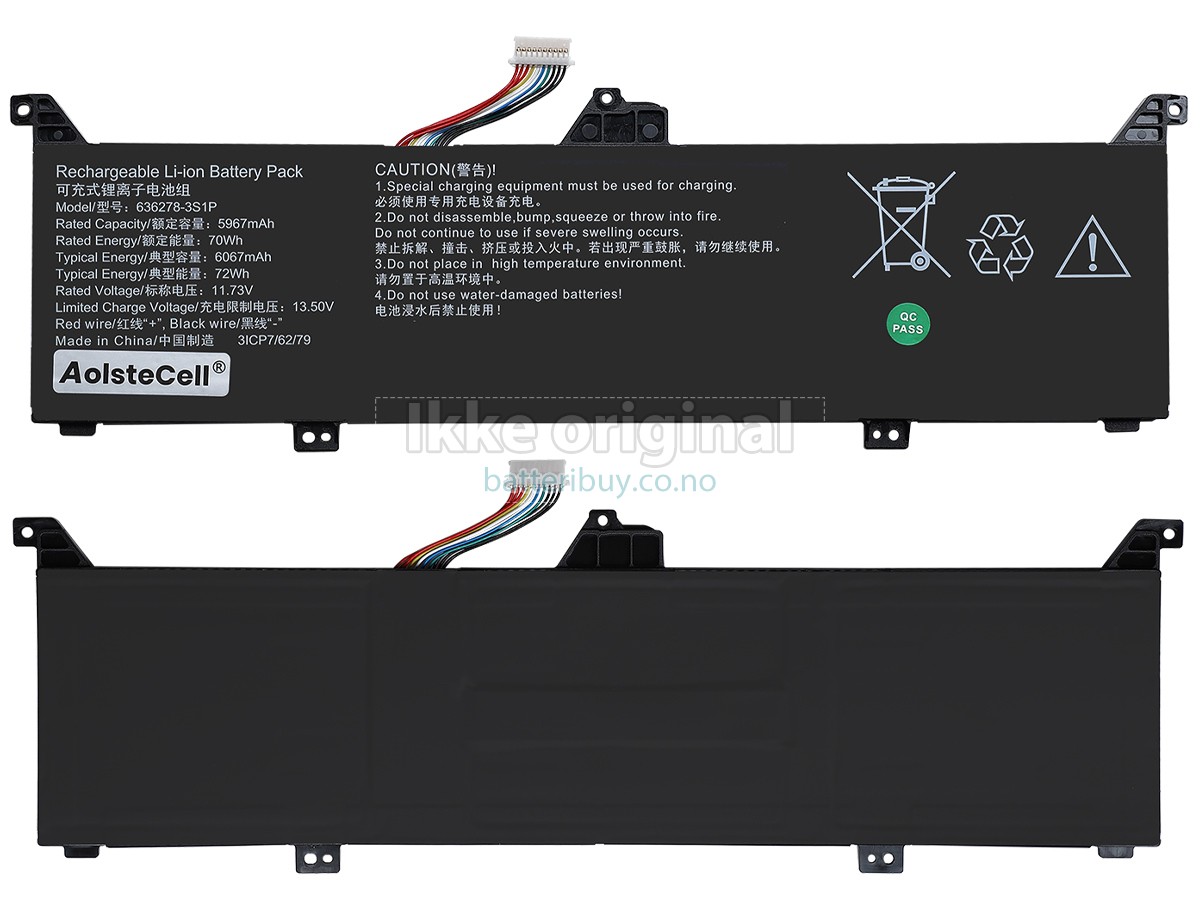AolsteCell 636278-3S1P batteri