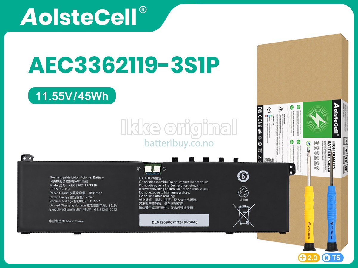 AolsteCell AEC3362119-3S1P batteri