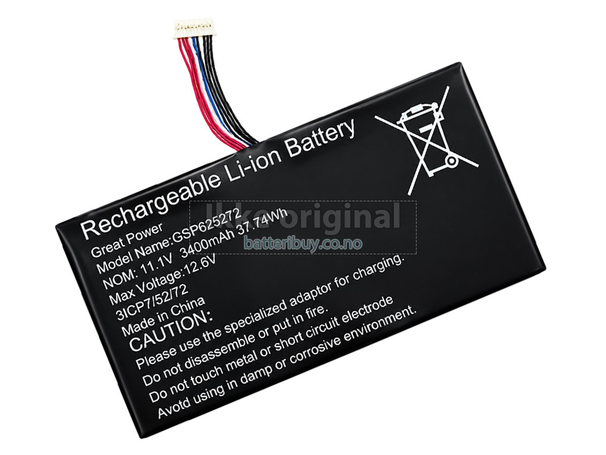 AolsteCell GSP625272 batteri
