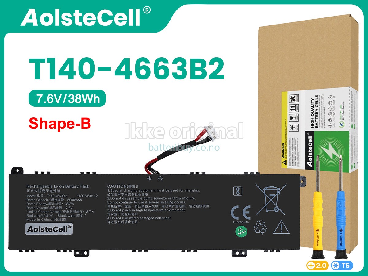 AolsteCell T140-4663B2 batteri