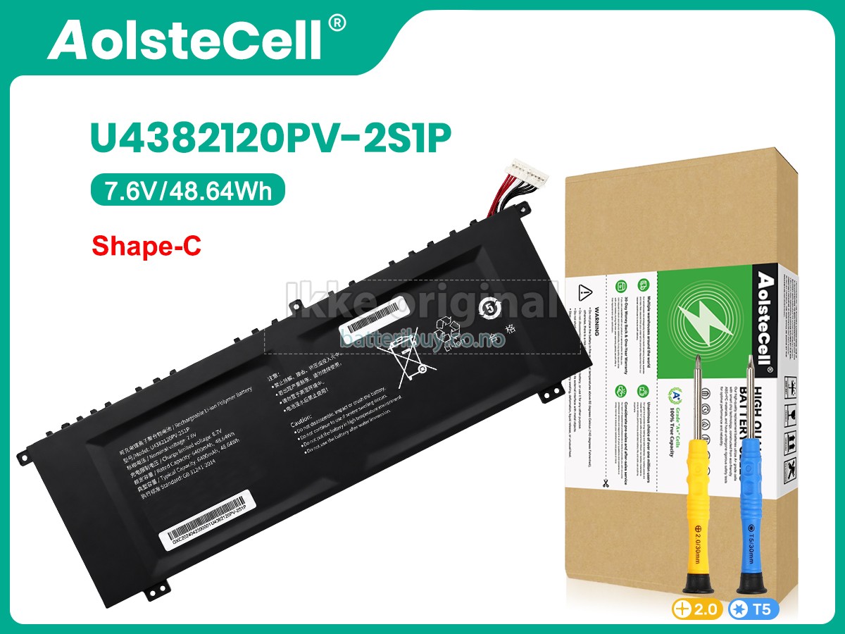 AolsteCell U4382120PV-2S1P batteri