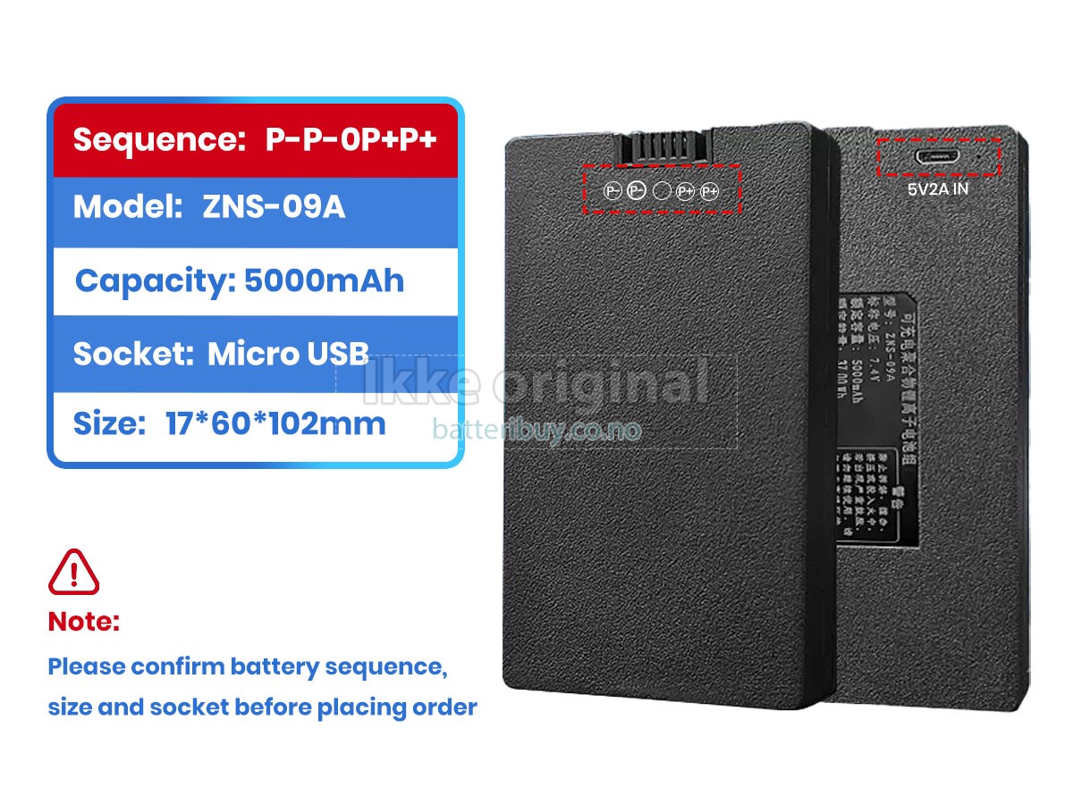 AolsteCell ZNS-09A1 batteri