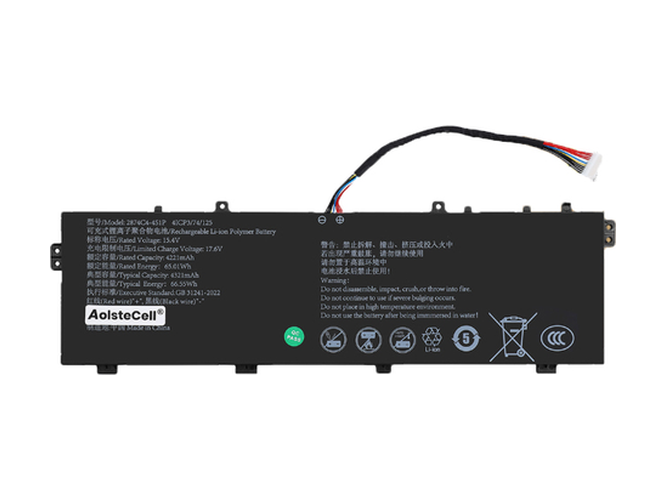 Batteri til AolsteCell 2874C4-4S1P