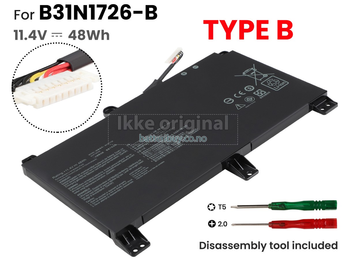 Asus B31N1726 batteri