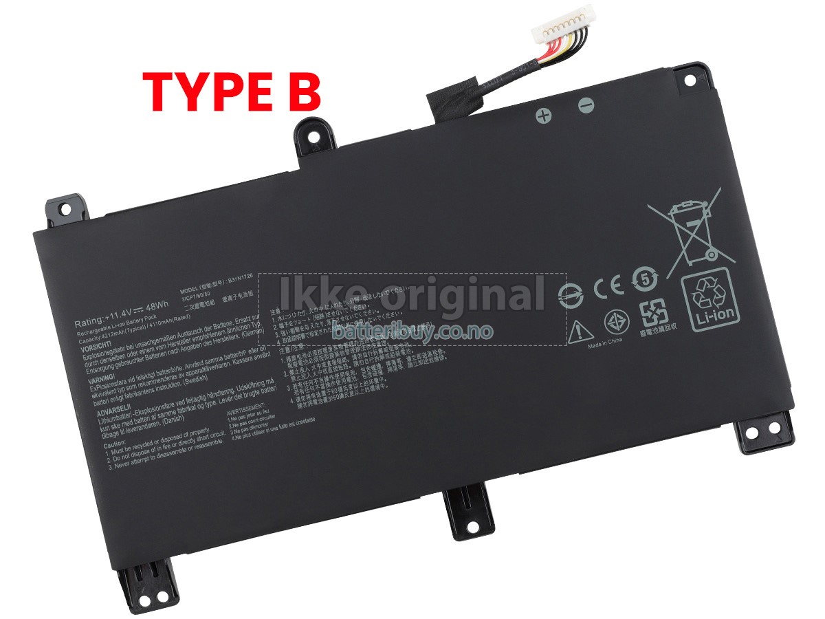 Asus B31N1726 batteri