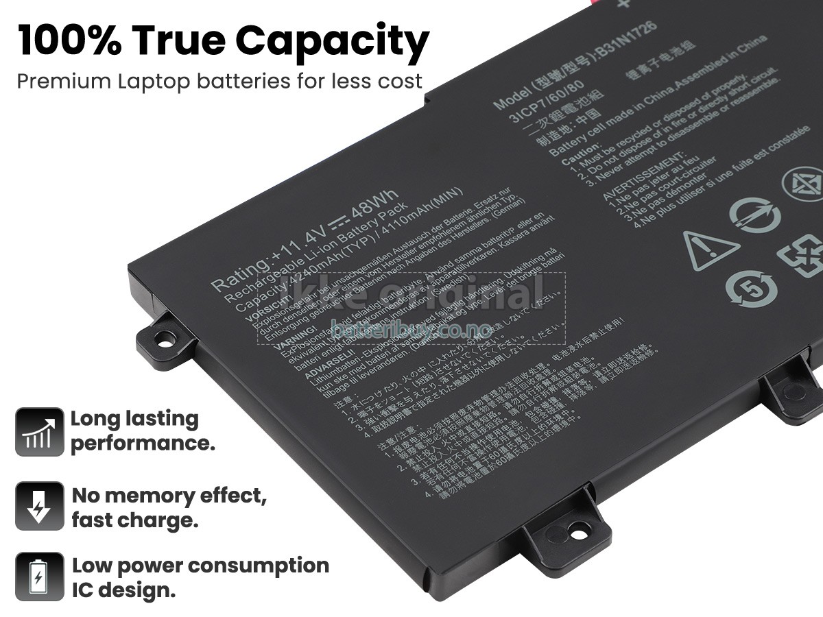 Asus B31N1726 batteri