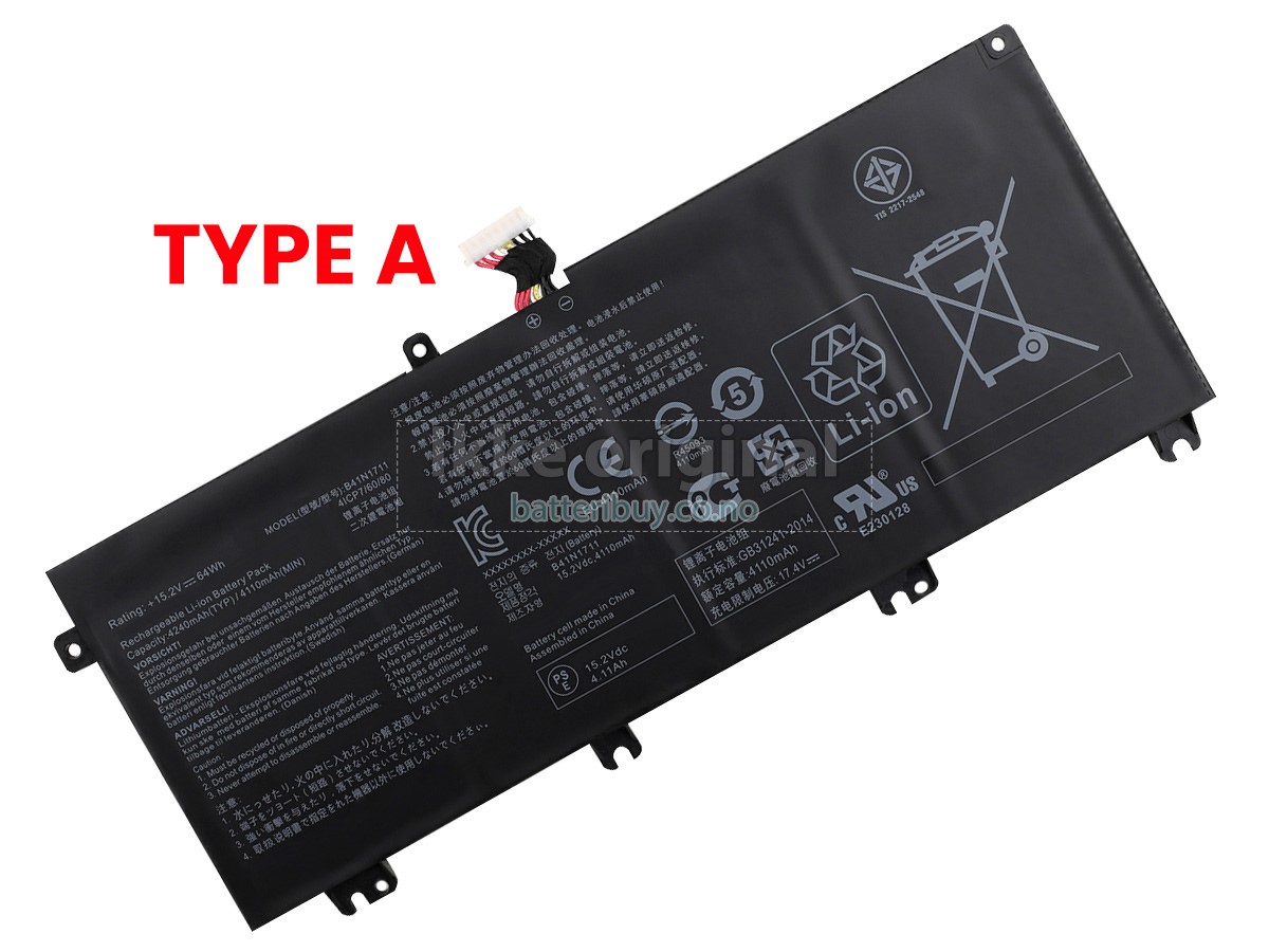 Asus B41N1711 batteri