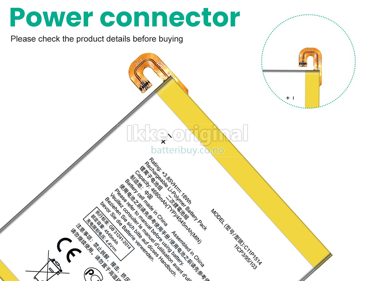 Asus C11P1514 batteri