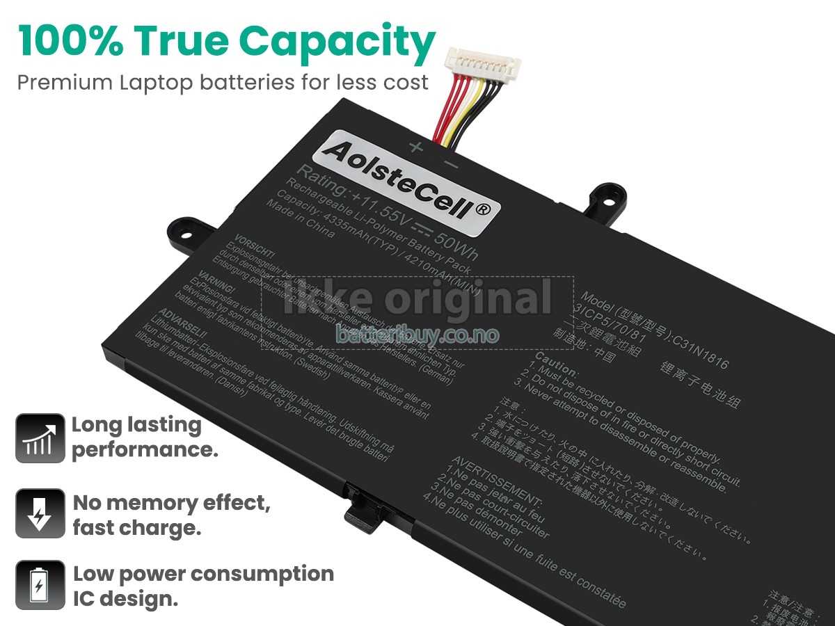 Asus ZenBook Flip UX362FA-EL205T batteri