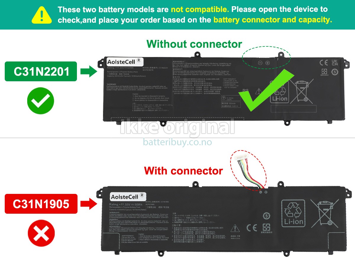 Asus VivoBook 15 X1504ZA batteri