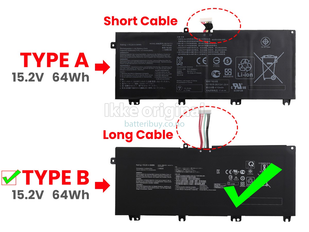 Asus TUF GAMING F705DT batteri