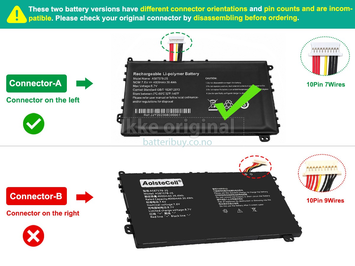 AXIOO MYBOOK 14F NBAX21L batteri
