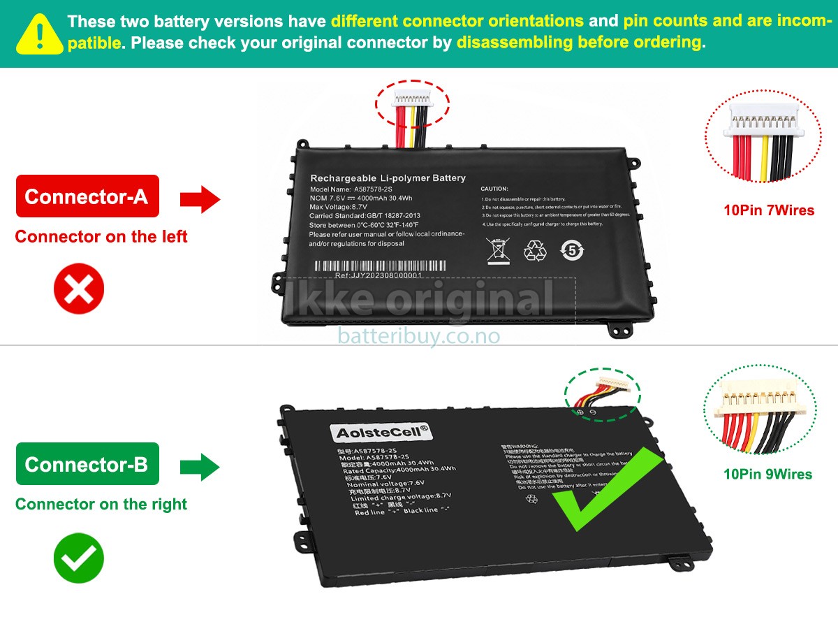 AXIOO MYBOOK 14F NBAX21L batteri