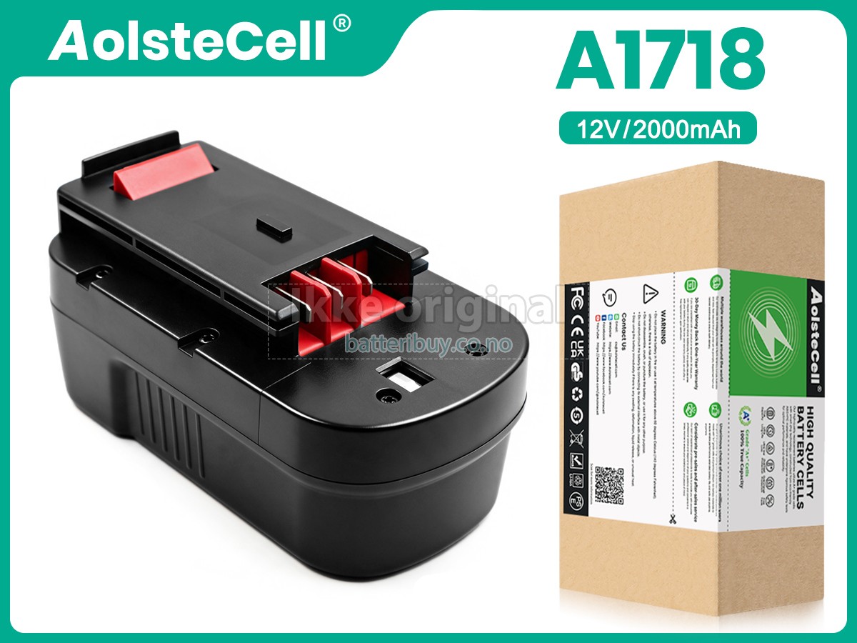 Black Decker A1718 batteri
