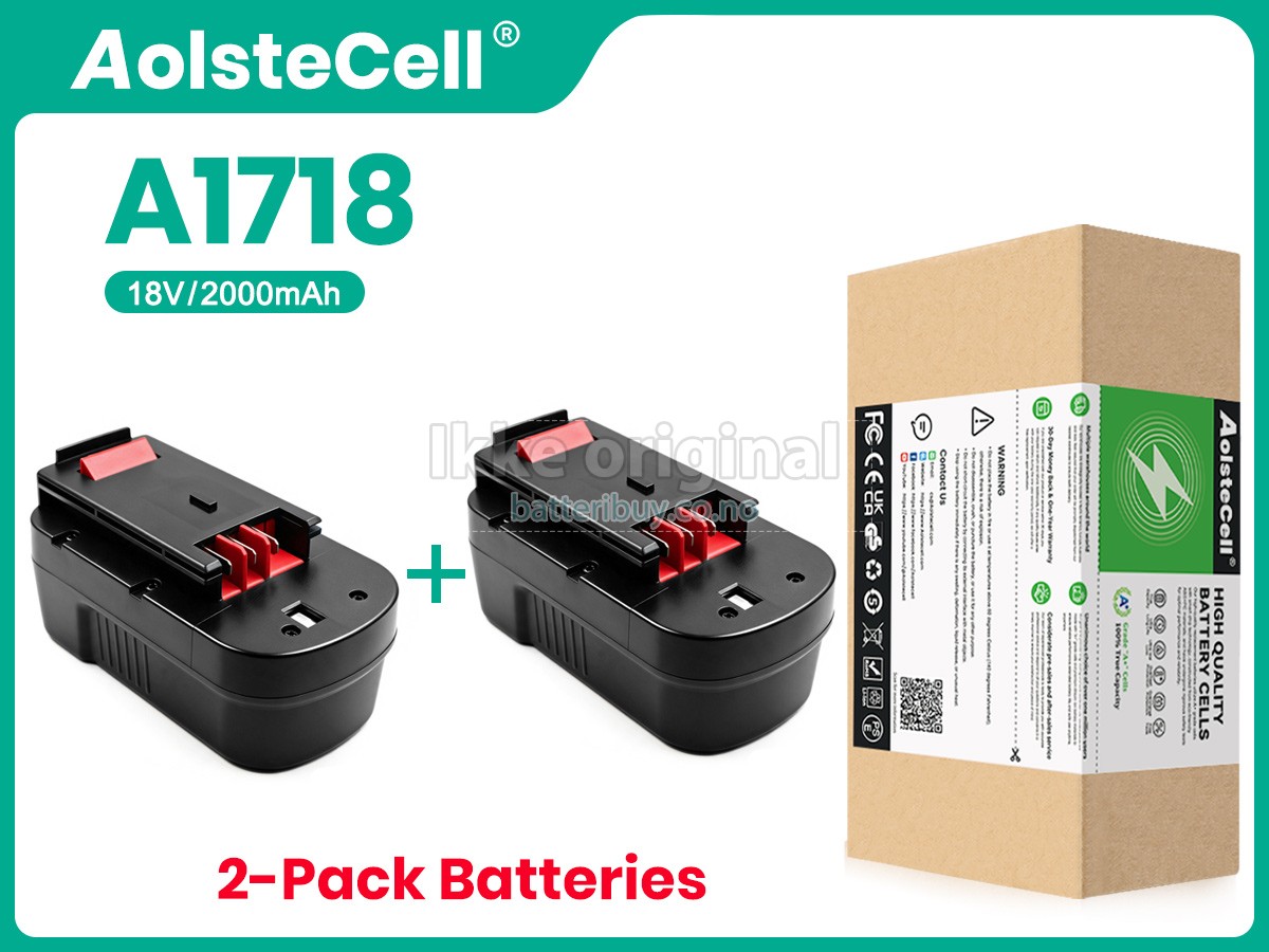 Black Decker A1718 batteri