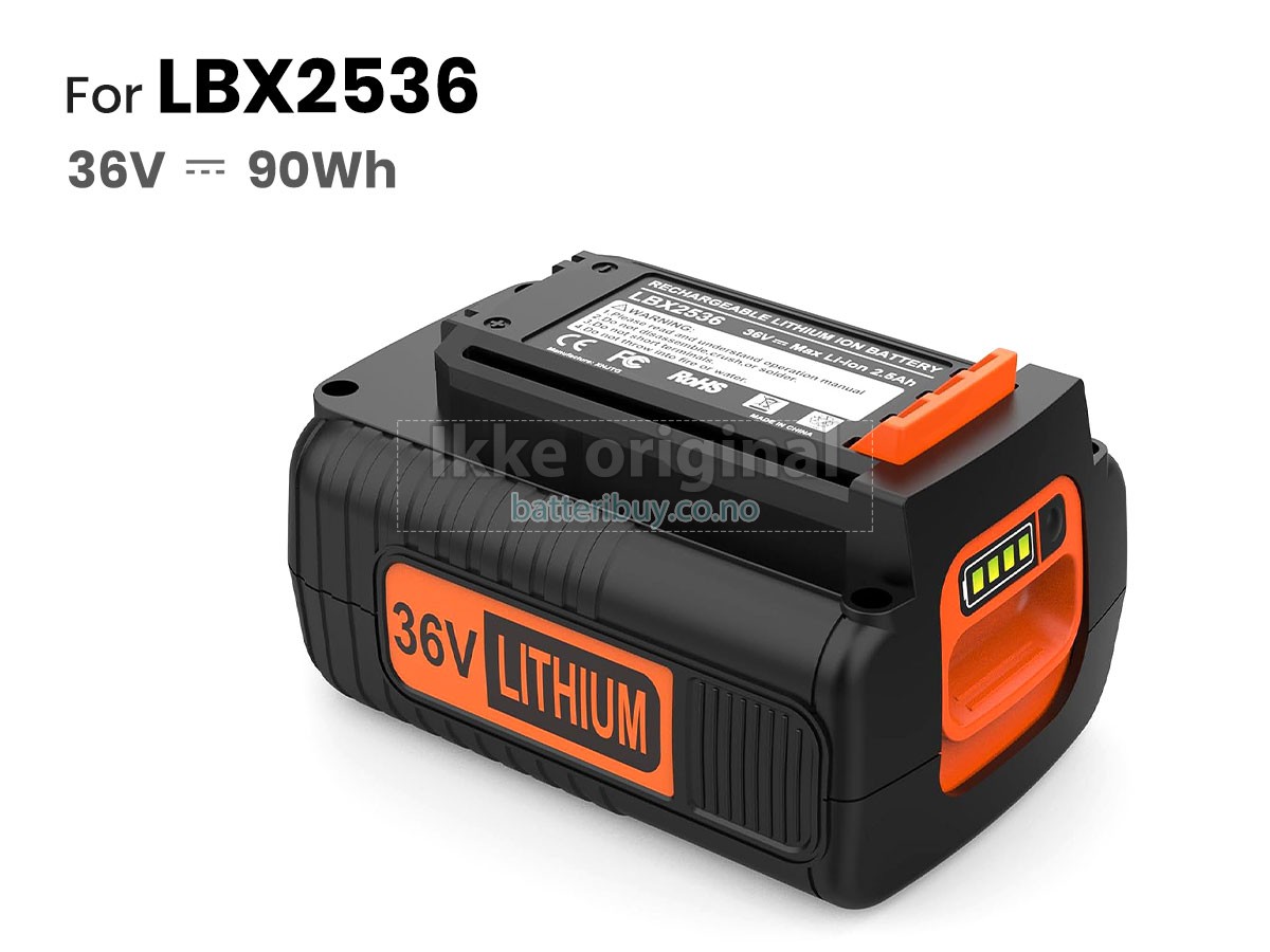 Black Decker LBX2536 batteri