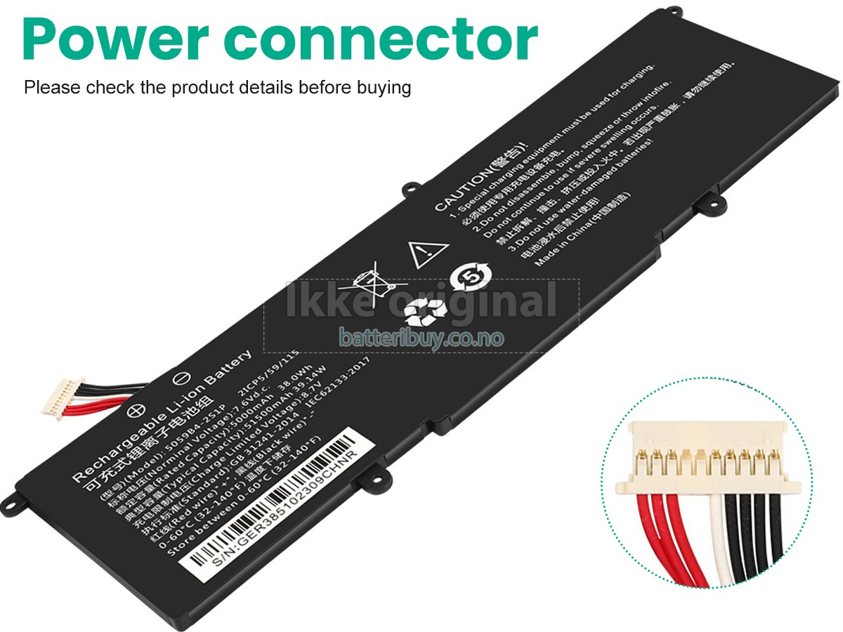 CHUWI 5059B4-2S-1 batteri