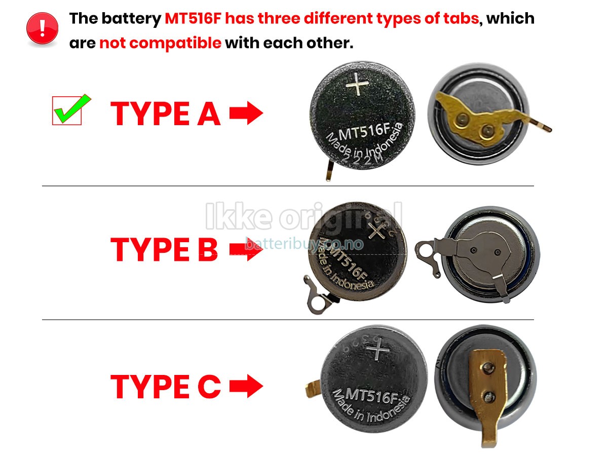 CITIZEN MT516F batteri