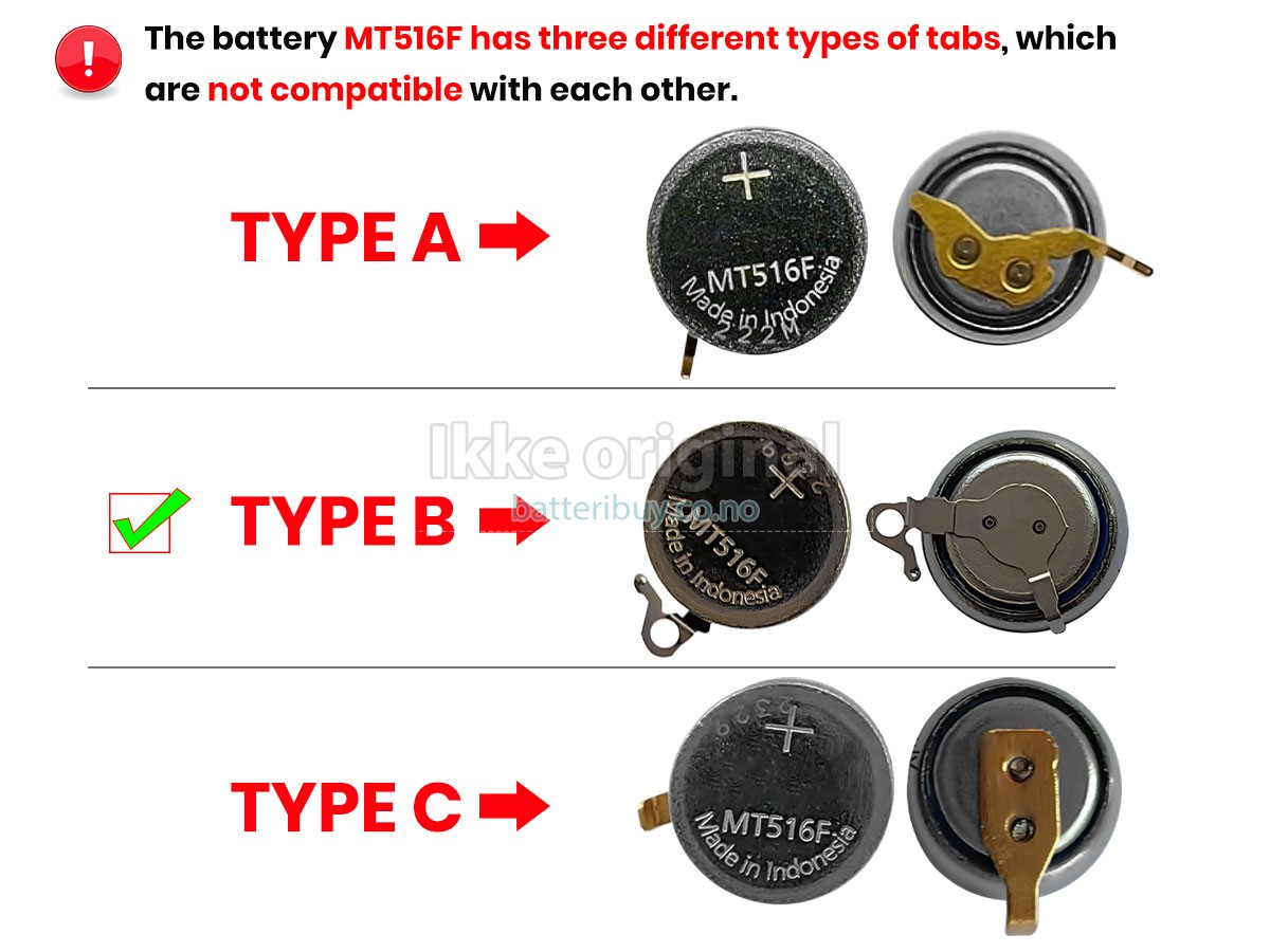 CITIZEN MT516F batteri