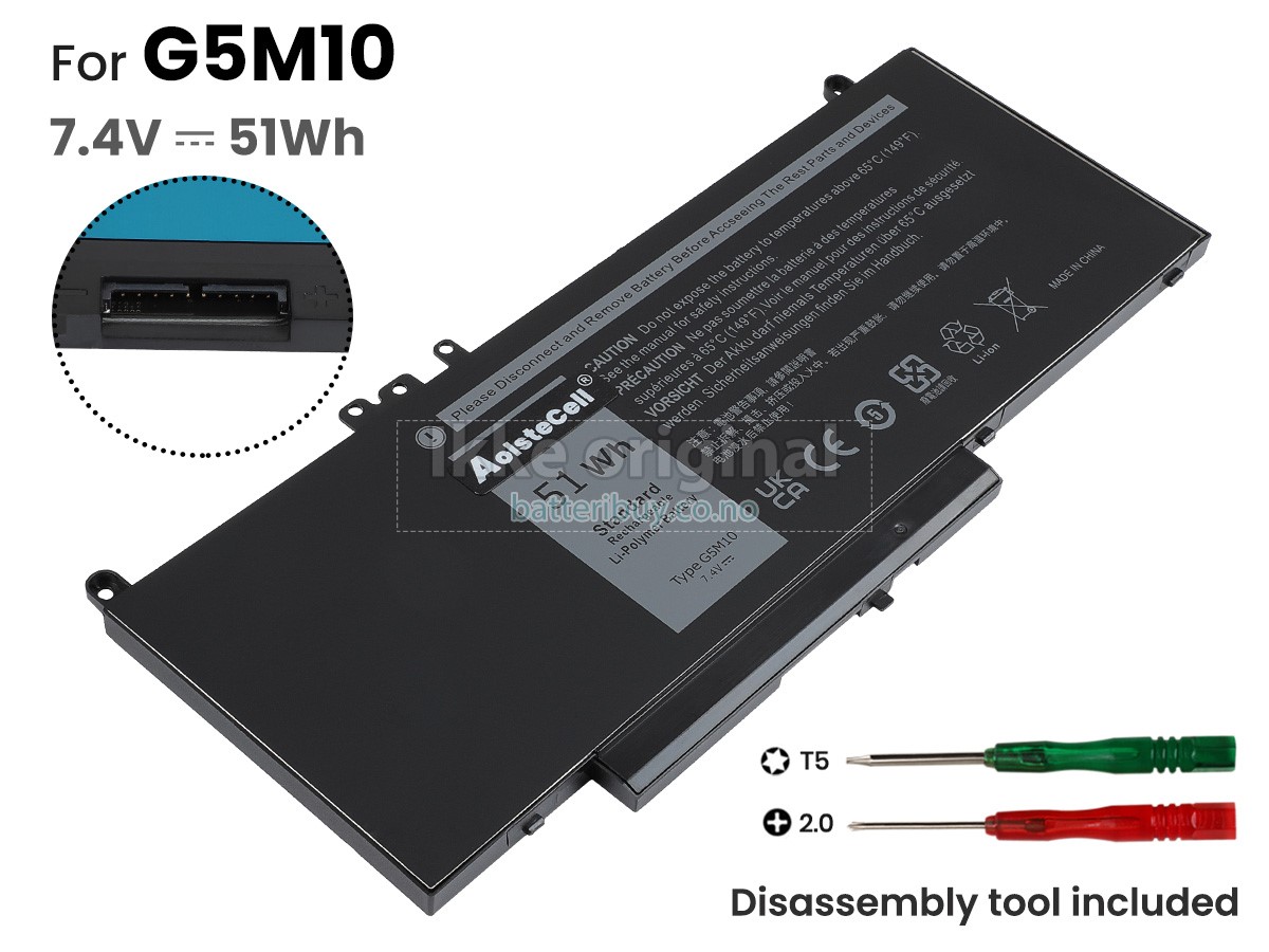Dell G5M10 batteri