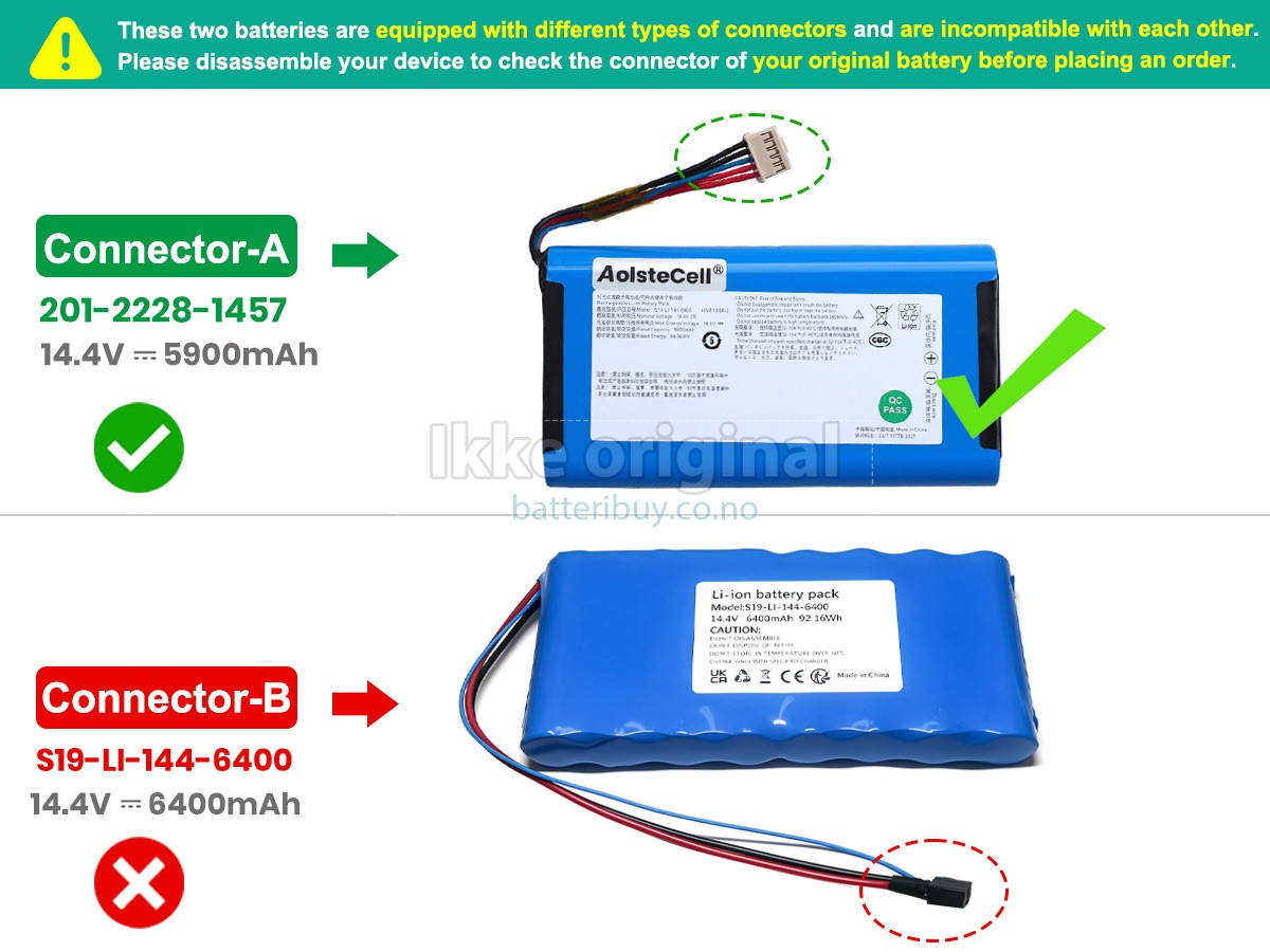 Ecovacs S19-LI-144-6400 batteri