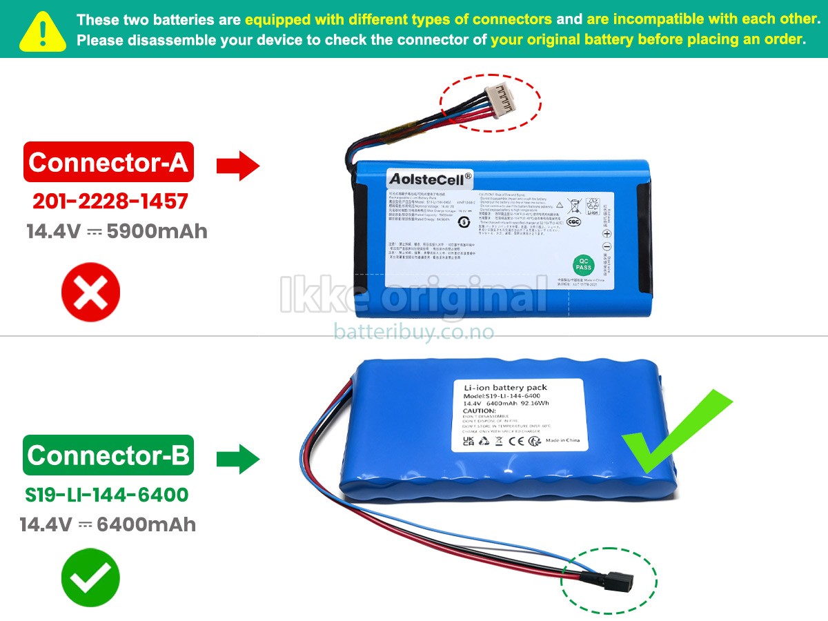 Ecovacs S19-LI-144-6400 batteri