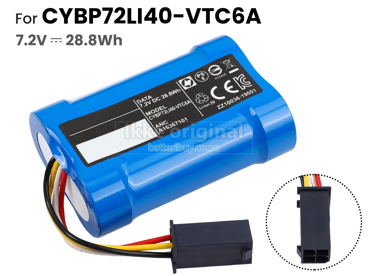 Electrolux CYBP72LI40-VTC6A batteri