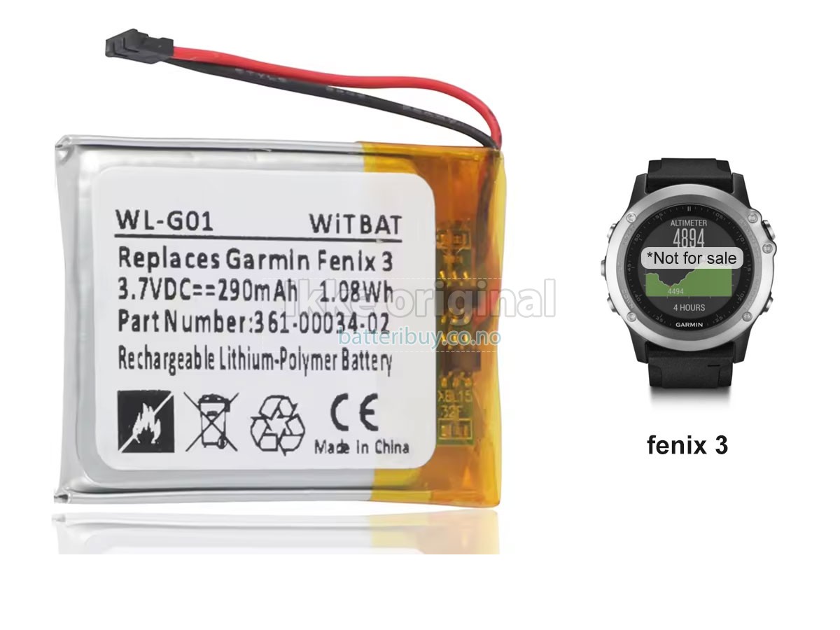 Garmin FENIX3 batteri