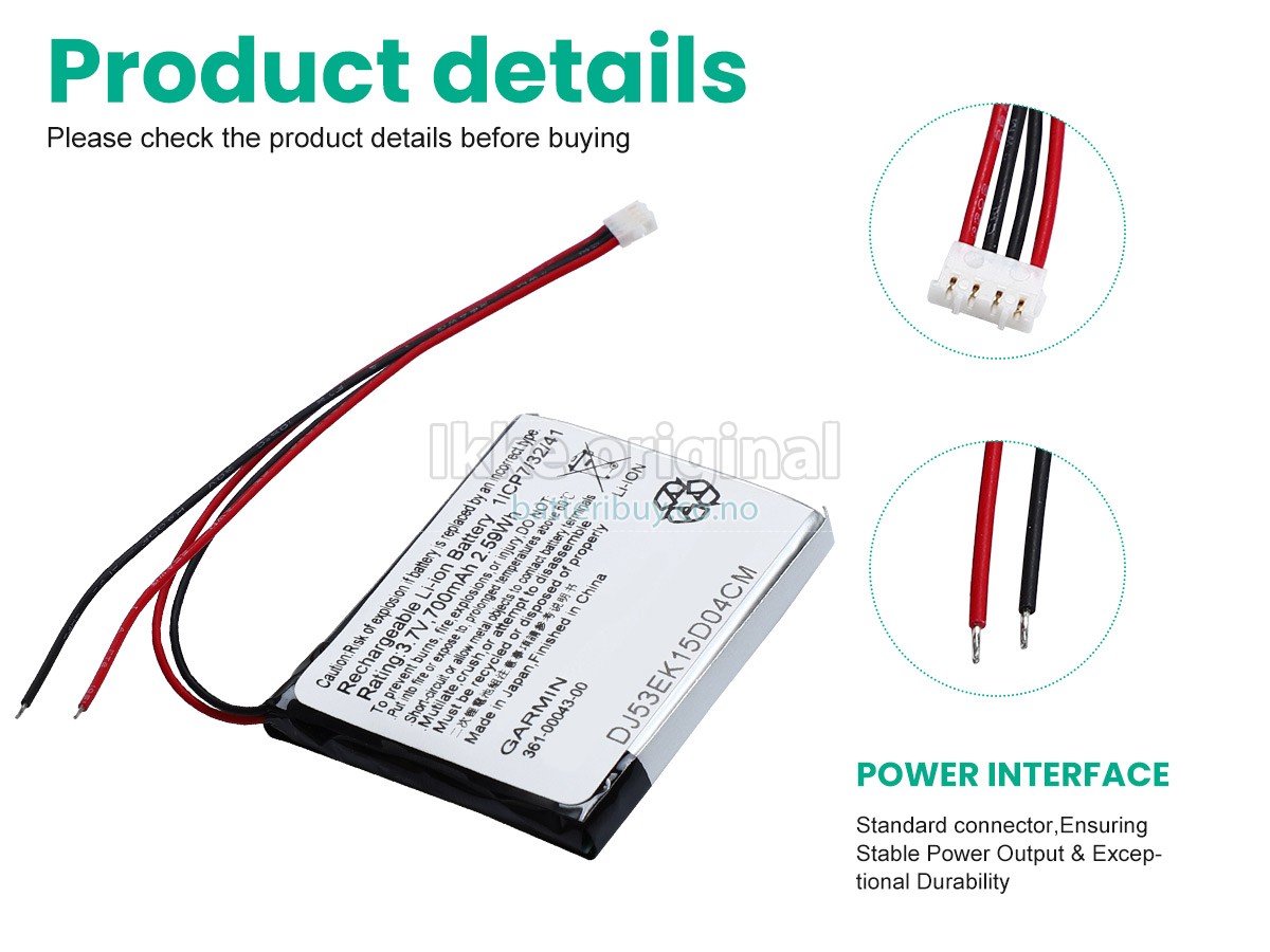 Garmin 010-01626-02 batteri