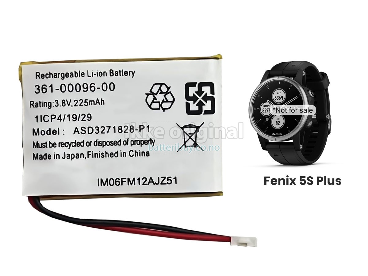 Garmin FENIX 5S PLUS batteri