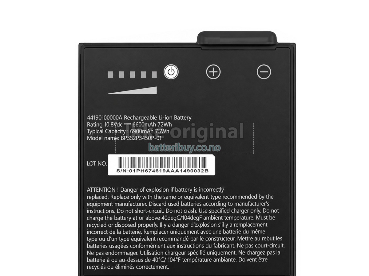 Getac 44190100000A batteri