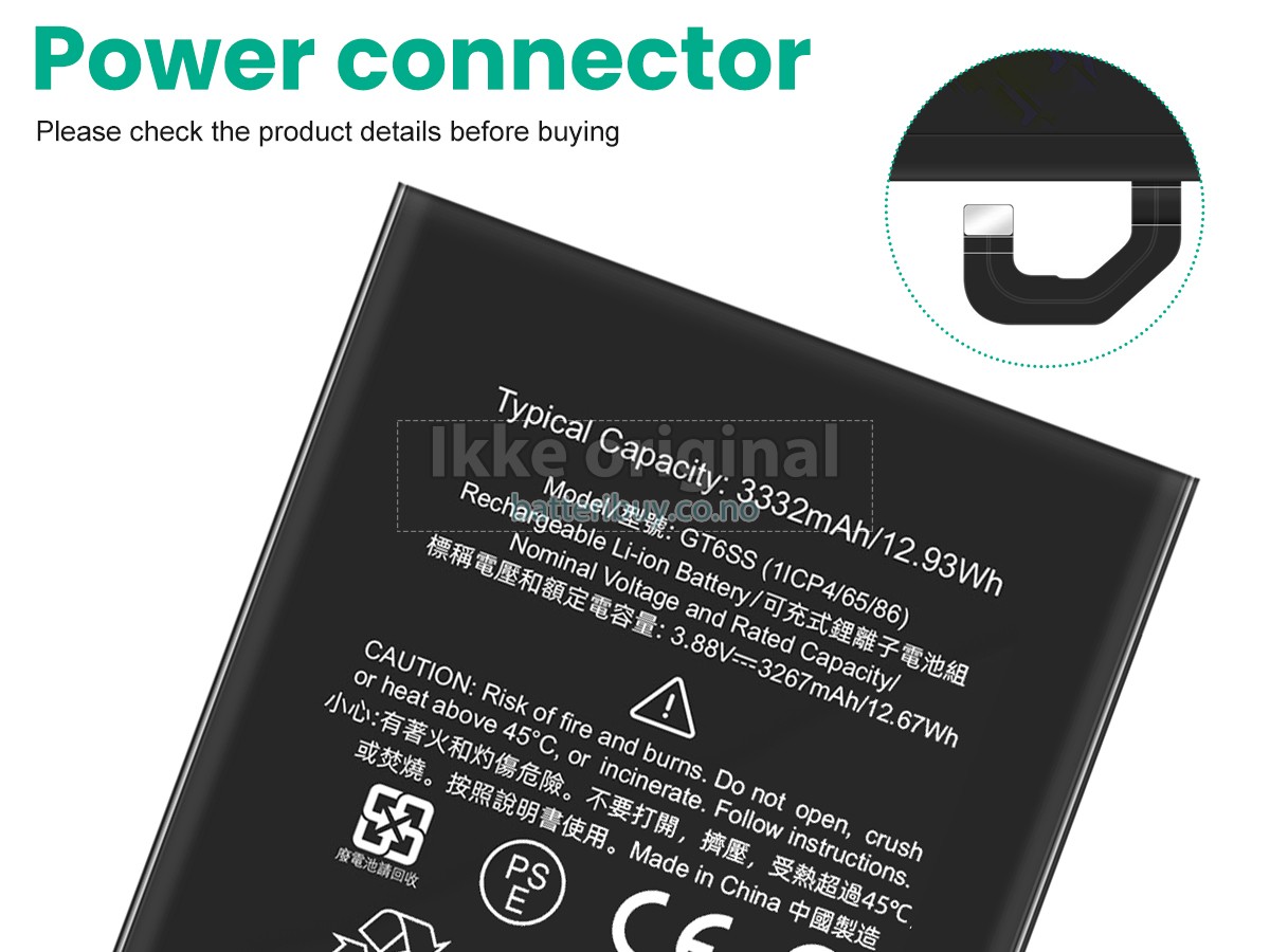 Google PIXEL FOLD batteri