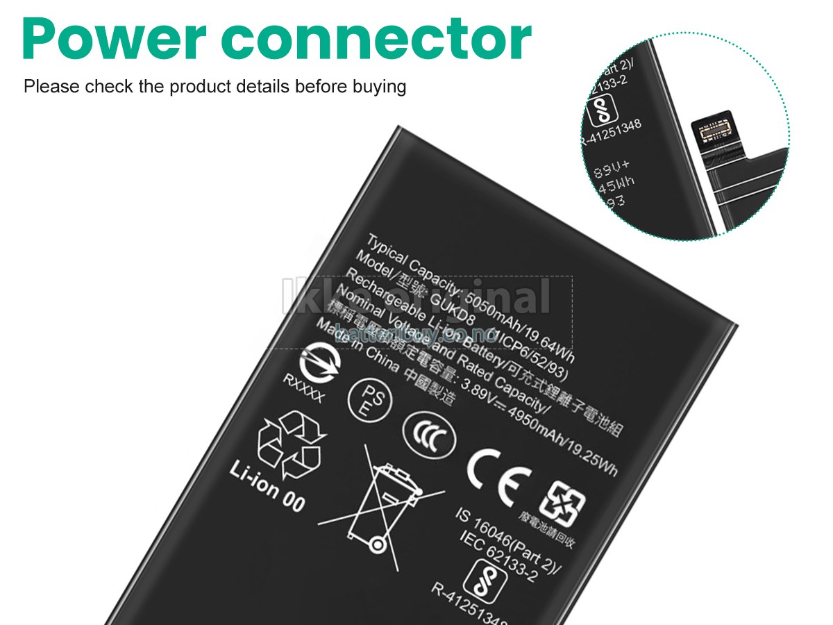 Google PIXEL 8 PRO batteri