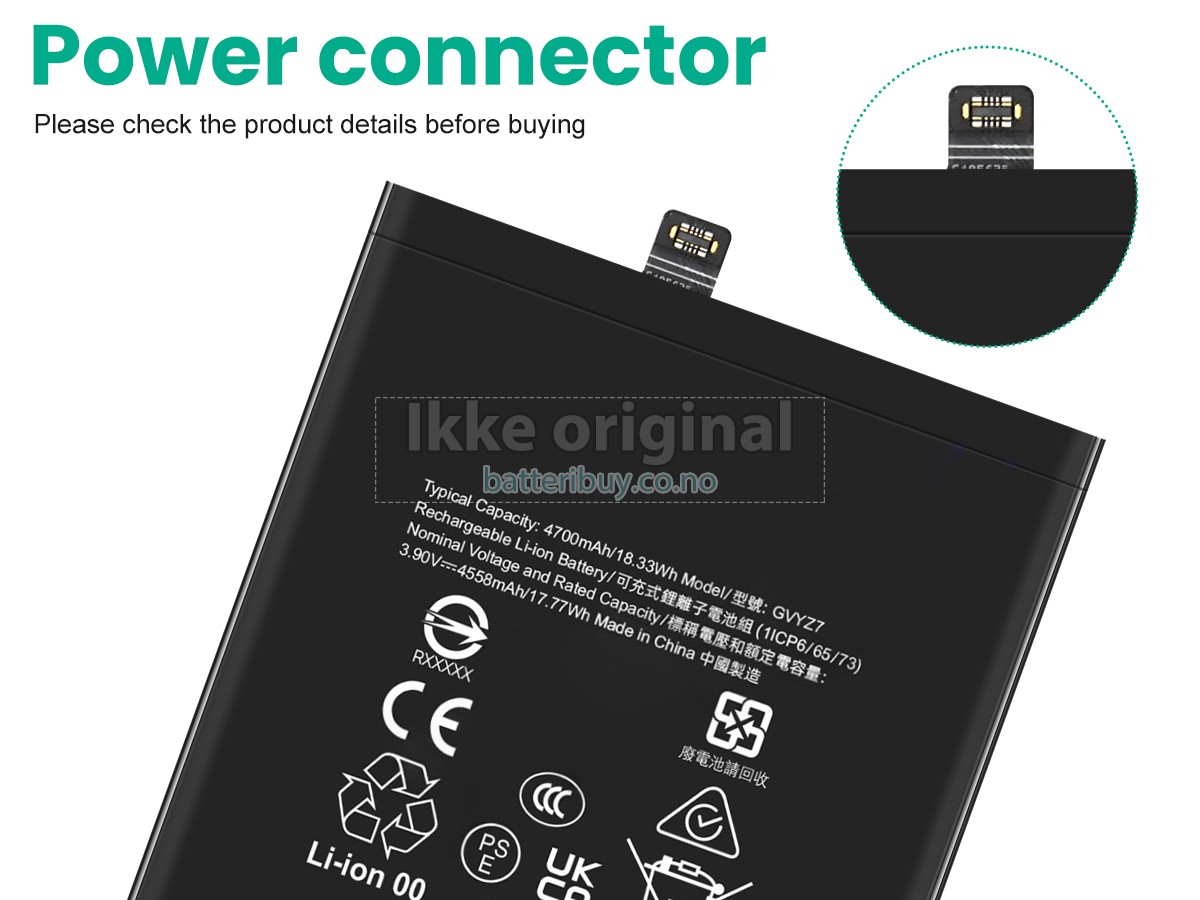 Google PIXEL 9 batteri