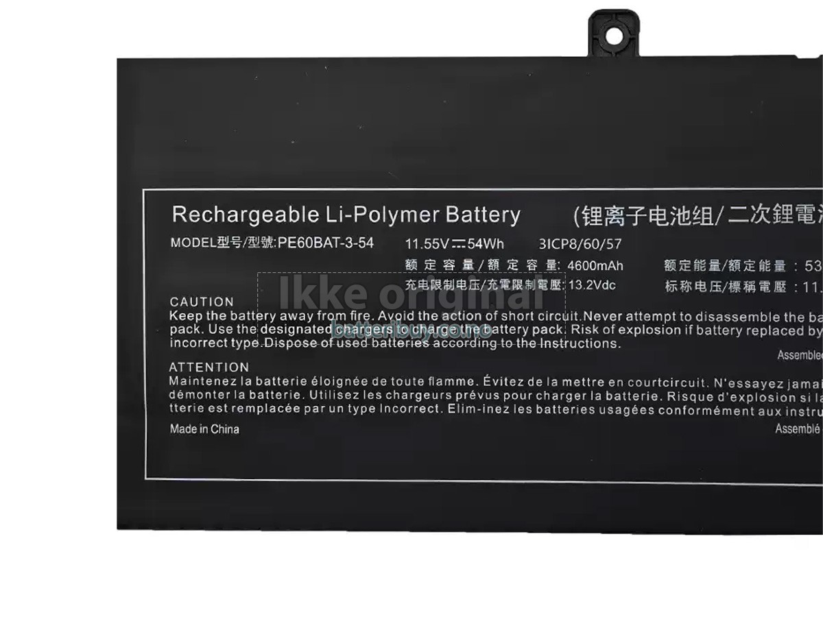 Hasee PE60BAT-3-54 batteri