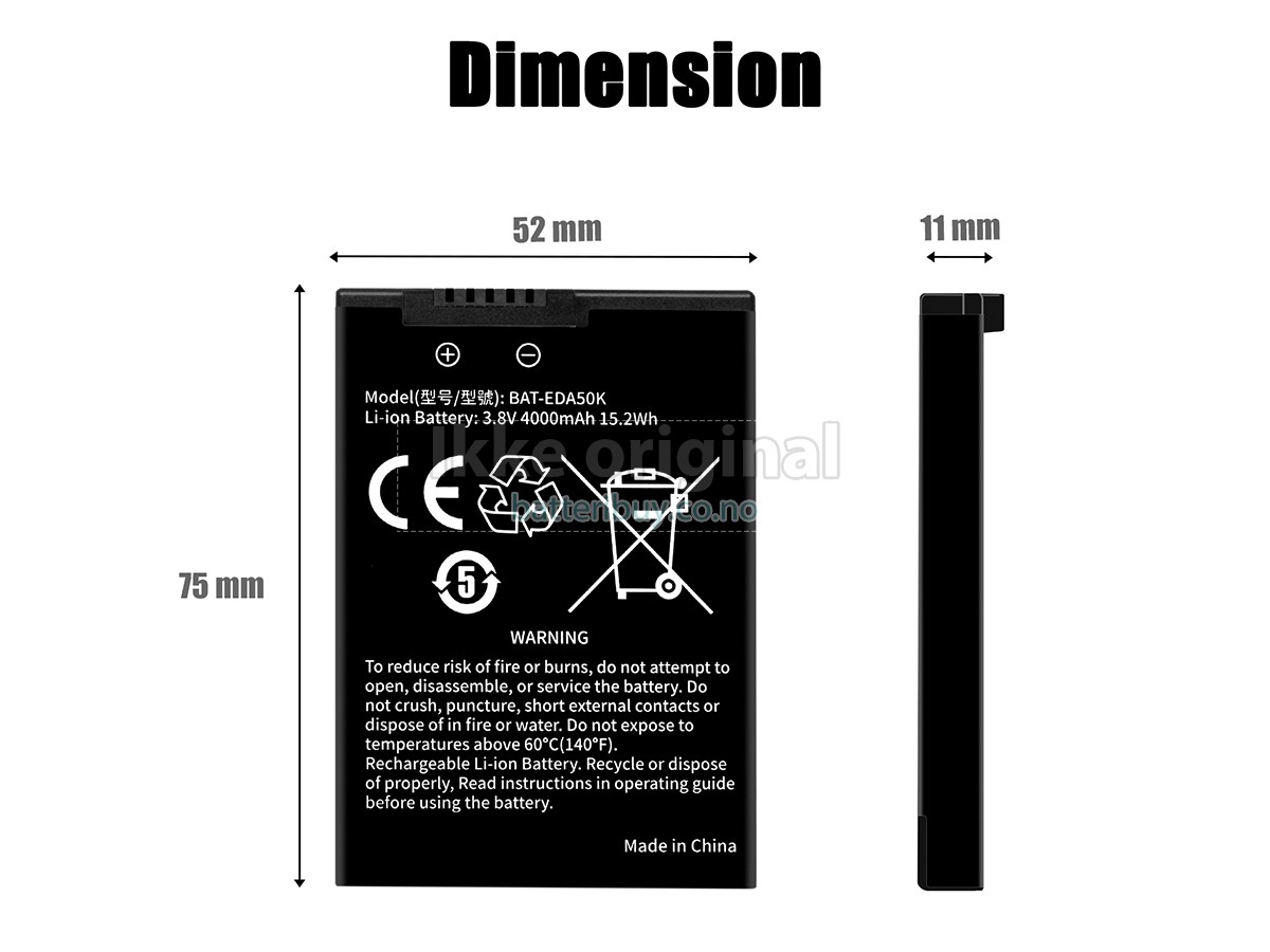 Honeywell EDA50HC batteri