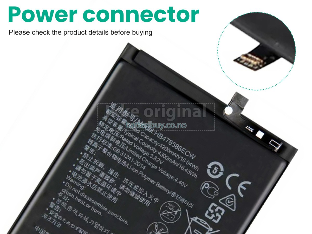 Honor HB476586ECW batteri