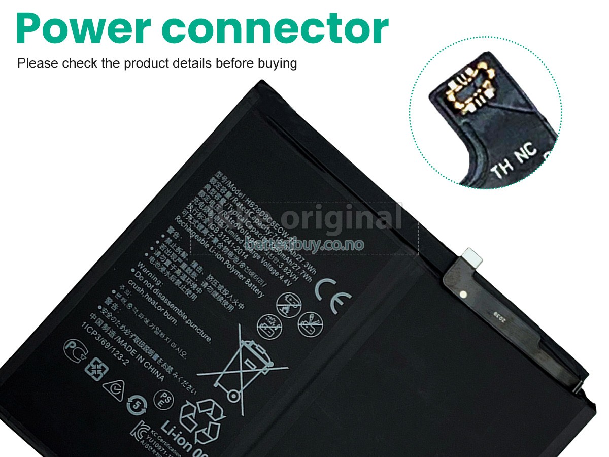 Huawei MATEPAD PRO batteri