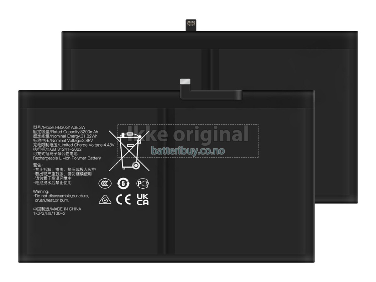 Huawei HONOR PAD X8A batteri