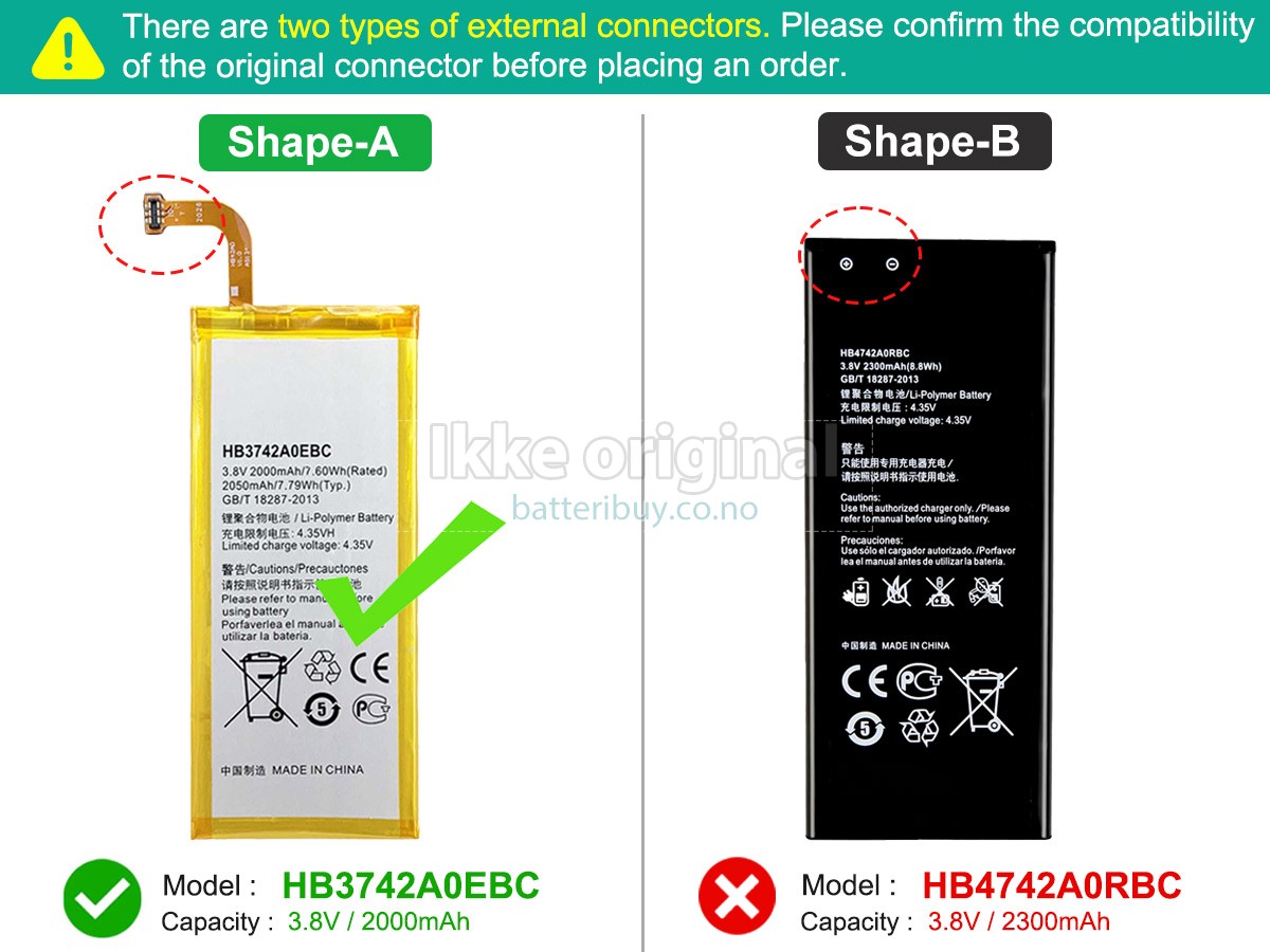 Huawei ASCEND G630-U20 batteri